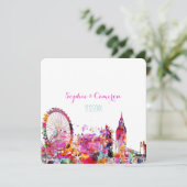 PixDezines urban/london/DIY achtergrondkleur Kaart (Staand voorkant)