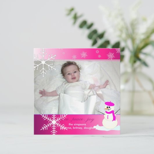 PixDezines Vakantie fotokaarten Feestdagenkaart (Staand voorkant)