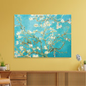 PixDezines van gogh amandelbloesems Canvas Afdruk (Insitu (Woonkamer))