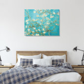PixDezines van gogh amandelbloesems Canvas Afdruk (Insitu (Slaapkamer))
