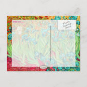 PixDezines van Gogh iris/st. rebelen Briefkaart (Achterkant)