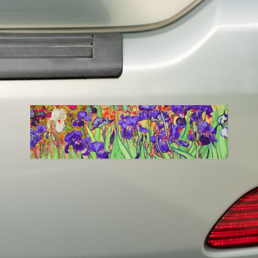 PixDezines van gogh iris/st. remy Bumpersticker (Op auto)