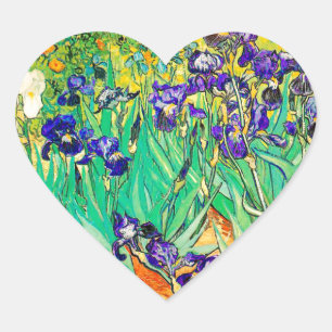 PixDezines van gogh iris/st. remy Hart Sticker