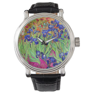 PixDezines van gogh iris/st. remy Horloge