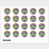 PixDezines van gogh iris/st. remy Ronde Sticker (Vel)