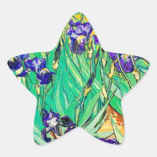 PixDezines van gogh iris/st. remy Ster Sticker