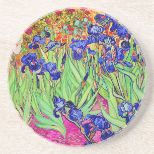 PixDezines van gogh iris/st. remy Zandsteen Onderzetter