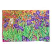 PixDezines Van Gogh Irises/Paars/St. Remy Kussensloop (Voorkant-Rechts)