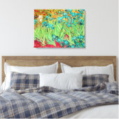 PixDezines van gogh irises/st. remy Canvas Afdruk (Insitu (Slaapkamer))
