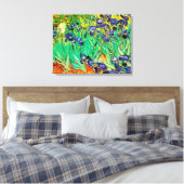 PixDezines van gogh irises/st. remy Canvas Afdruk (Insitu (Slaapkamer))
