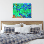 PixDezines van gogh irises/st. remy Canvas Afdruk (Insitu (Slaapkamer))
