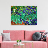 PixDezines van gogh irises/st. remy Canvas Afdruk (Insitu (Woonkamer))