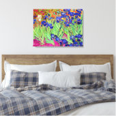 PixDezines van gogh irises/st. remy Canvas Afdruk (Insitu (Slaapkamer))