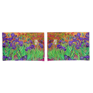 PixDezines Van Gogh Irissen/Purper/St. Remy Kussensloop