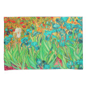 PixDezines Van Gogh Irissen/Teal/St. Remy Kussensloop (Voorkant-Rechts)