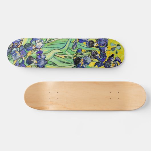 PixDezines van gogh paarse irises Persoonlijk Skateboard (Horizontaal)
