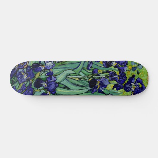 PixDezines van gogh paarse irises Skateboard (Horizontaal)