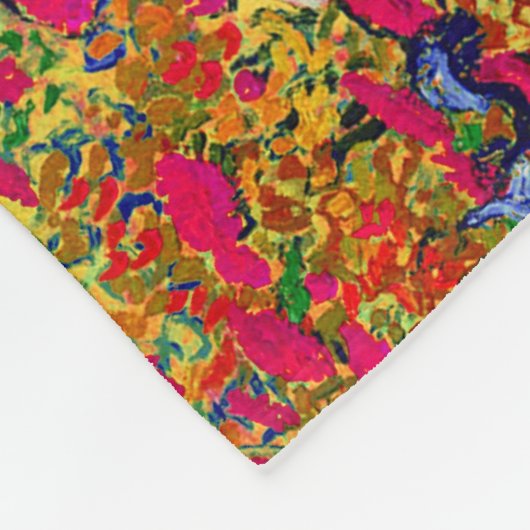 PixDezines van gogh/paarse irises/st. remy Fleece Deken (Hoek)