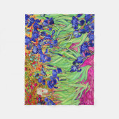PixDezines van gogh/paarse irises/st. remy Fleece Deken (Voorkant)