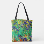PixDezines Van Gogh Paarse Irises/St. Remy Tote Bag (Achterkant)