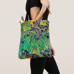 PixDezines Van Gogh Paarse Irises/St. Remy Tote Bag