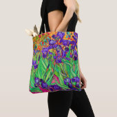 PixDezines Van Gogh Paarse Irises/St. Remy Tote Bag (Dichtbij)