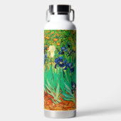 PixDezines Van Gogh Paarse Irises, St. Remy Waterfles (Voorkant)