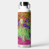 PixDezines Van Gogh Paarse Irises, St. Remy Waterfles (Voorkant)