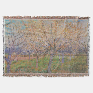 PixDezines van gogh perzik bloesems boomgaard Deken