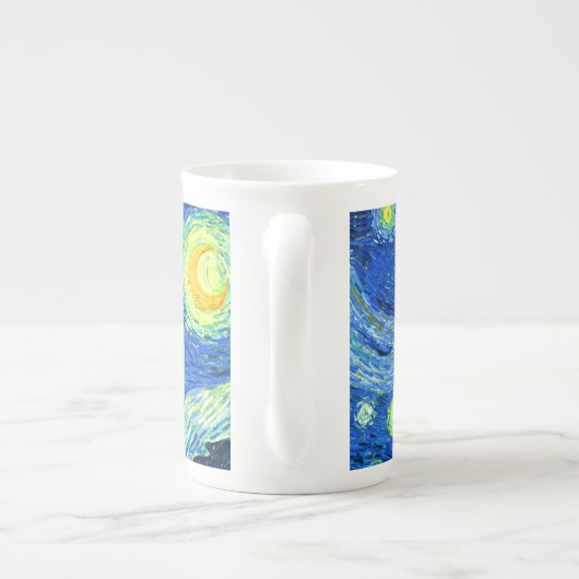 PixDezines van gogh starry night/st. remy Porselein Kop (Achterkant)