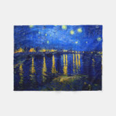 PixDezines van gogh/starry night sur Rhone Fleece Deken (Voorkant (Horizontaal))
