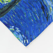 PixDezines van gogh/sterrennacht Fleece Deken (Hoek)