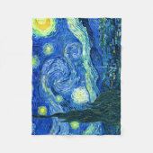 PixDezines van gogh/sterrennacht Fleece Deken (Voorkant)
