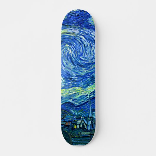 PixDezines van gogh sterrennacht Skateboard (Voorkant)