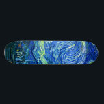 PixDezines van gogh sterrennacht Skateboard<br><div class="desc">Van Gogh's beroemde schilderij,  "De Sterrennacht". Van Gogh schilderde tijdens zijn verblijf in het asiel van Saint Remy in de jaren tachtig de rolheuvels en de cyperbomen die hij uit zijn raam zag.  Digitaal verbeterd door PixDezines.  Copyright © 2008-2016 PixDezines.com™ en PixDezines™ op zazzle.com. Alle rechten voorbehouden.</div>
