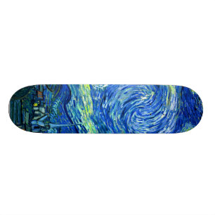 PixDezines van gogh sterrennacht Skateboard