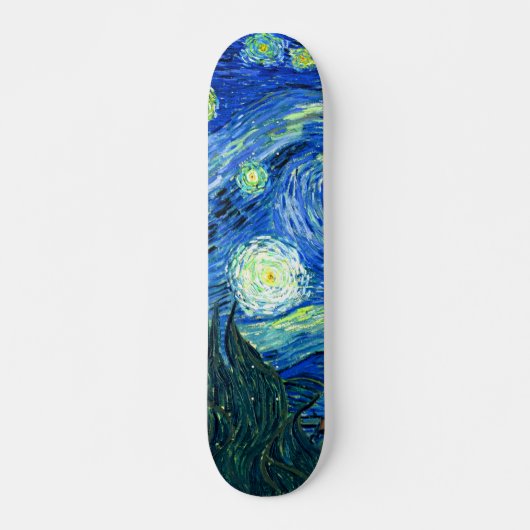 PixDezines van gogh sterrennacht Skateboard (Voorkant)