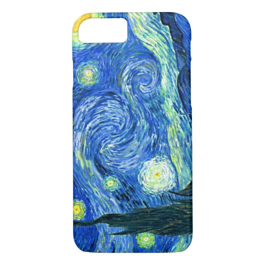 PixDezines Van Gogh Sterrennacht/St. Remy Case-Mate iPhone Case (Achterkant)