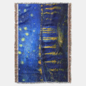 PixDezines Van Gogh sterrennacht sur Rhone Deken (Voorkant Verticaal)