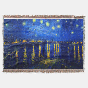 PixDezines Van Gogh sterrennacht sur Rhone Deken