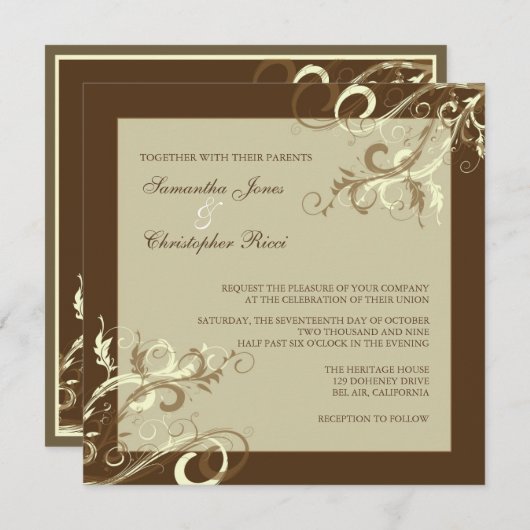 PixDezines VANILLA SWIRLS/CAFE AU LAIT Kaart (Voorkant / Achterkant)