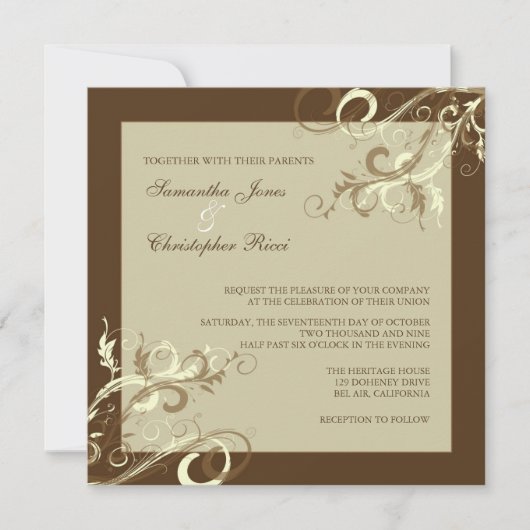 PixDezines VANILLA SWIRLS/CAFE AU LAIT Kaart (Voorkant)