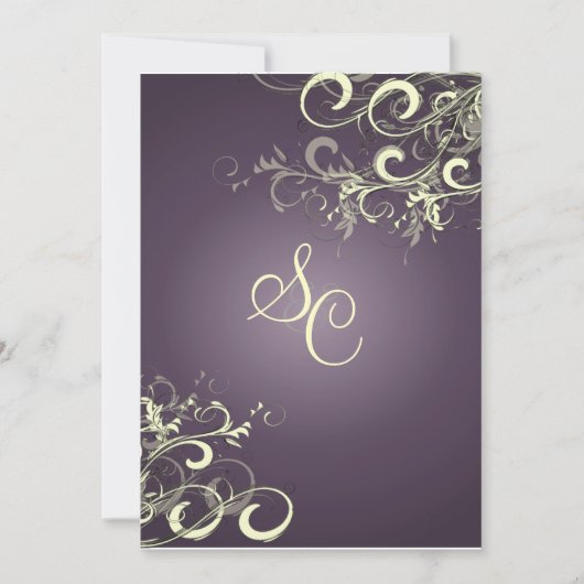 PixDezines VANILLA SWIRLS/DARK PAARS/DIY Bckgrand Kaart (Voorkant)