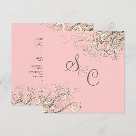 PixDezines VANILLA-SWIRLS/DIY-ACHTERGROND Kaart (Voorkant / Achterkant)