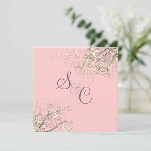 PixDezines VANILLA-SWIRLS/DIY-ACHTERGROND Kaart (Staand voorkant)