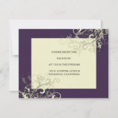 PixDezines Vanilla Swirls/DIY Dark Paars Bckgrand Kaart (Voorkant)