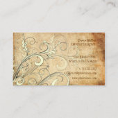 PixDEzines  Vanilla Swirls Visitekaartje (Achterkant)