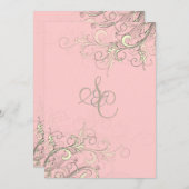 PixDezines vanilla-zwammen/dij cupcake-roze Kaart (Voorkant / Achterkant)