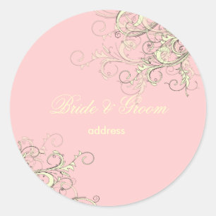 PixDezines vanilla-zwammen/dij cupcake-roze Ronde Sticker