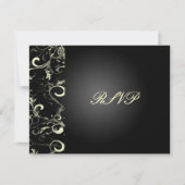 PixDezines vanilla-zwuiten/diy achtergrondkleur RSVP Kaartje (Voorkant)